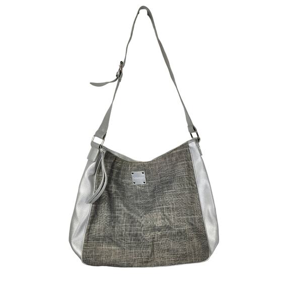Calvin Klein Handbags - Calvin Klein Silver / Grey Shoulder Tote Bag